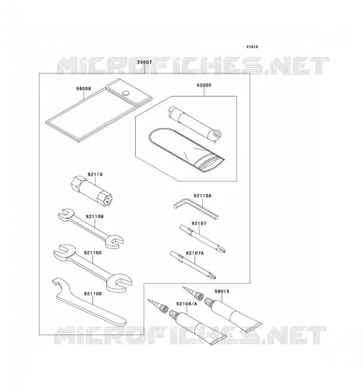 TOOL Kawasaki QUAD 650 2014 KVF650 4X4  KVF650DEF