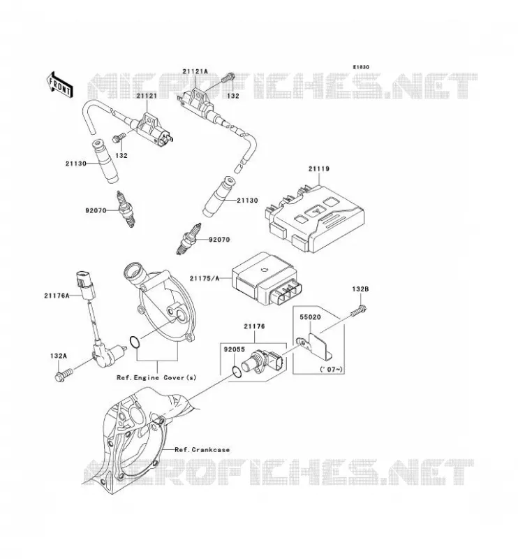 IGNITION SYSTEM Kawasaki QUAD 650 2006 KVF650 4X4  KVF650E6F