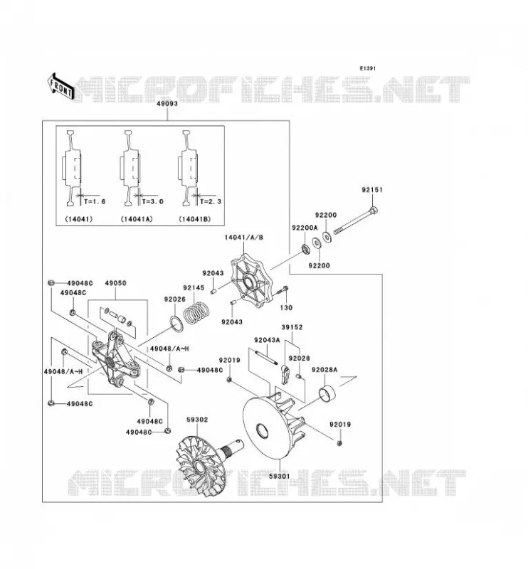 DRIVE CONVERTER Kawasaki QUAD 650 2009 KVF650 4X4  KVF650E9F