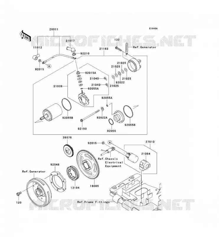 STARTER MOTOR Kawasaki QUAD 650 2008 KVF650 4X4I  KVF650F8F
