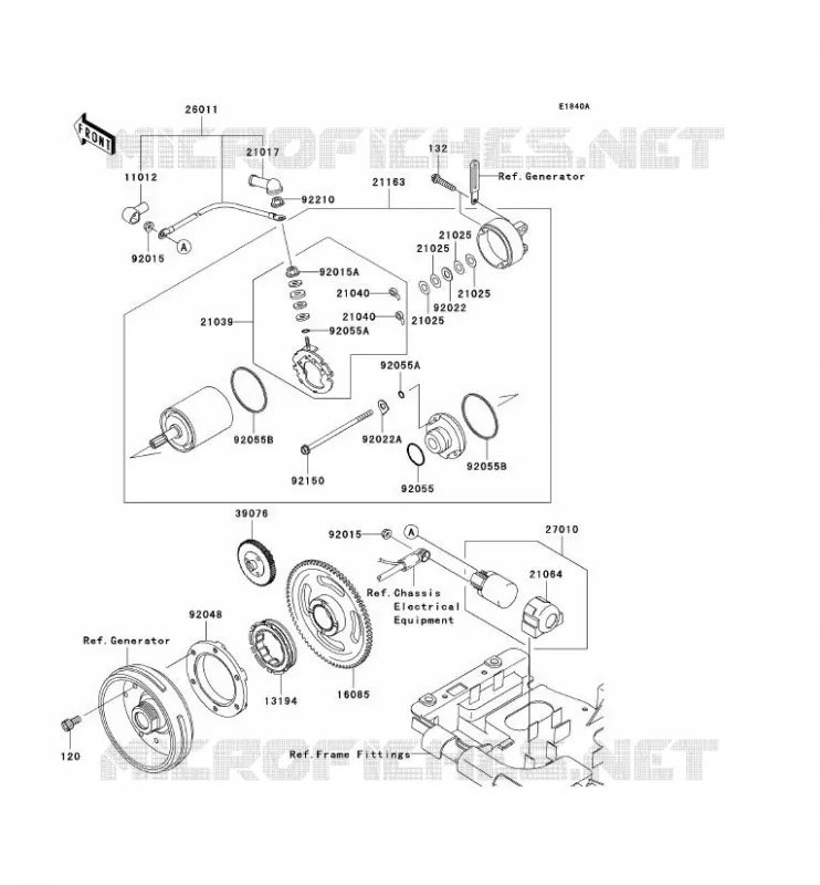 STARTER MOTOR Kawasaki QUAD 650 2008 KVF650 4X4I  KVF650F8F