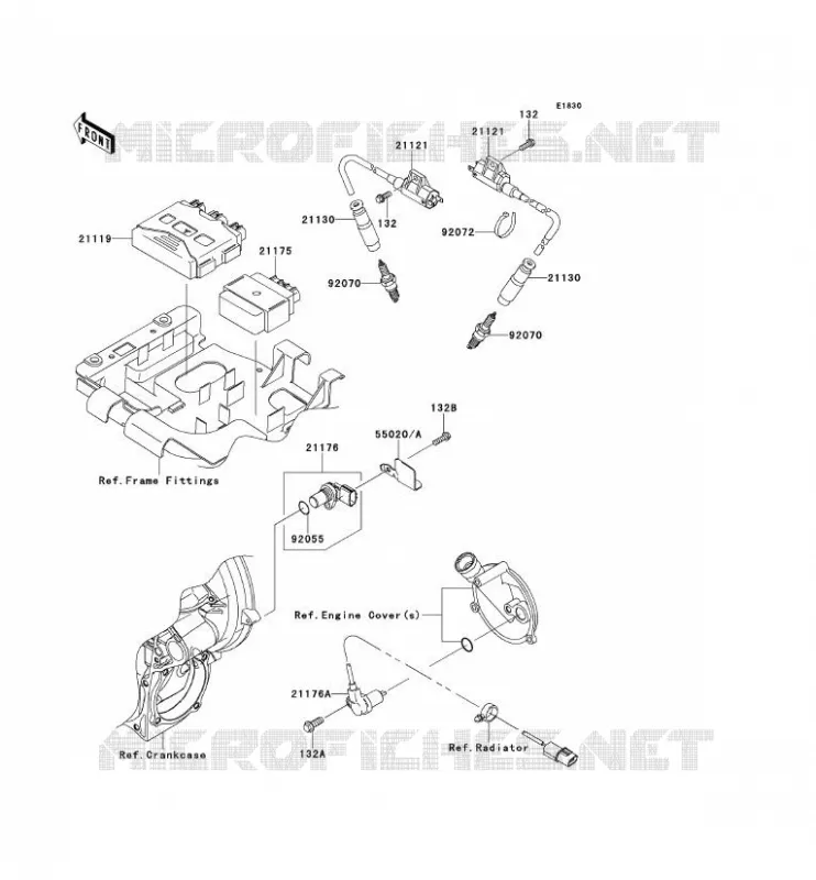 IGNITION SYSTEM Kawasaki QUAD 650 2011 KVF650 4X4I  KVF650FBF