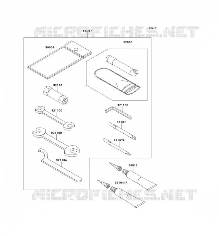 TOOL Kawasaki QUAD 650 2011 KVF650 4X4I  KVF650FBF