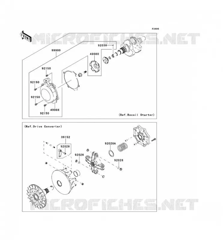 OPTION PARTS Kawasaki QUAD 650 2012 KVF650 4X4  KVF650FCF