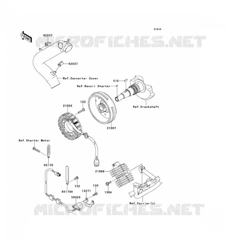 GENERATOR Kawasaki QUAD 650 2012 KVF650 4X4  KVF650FCF