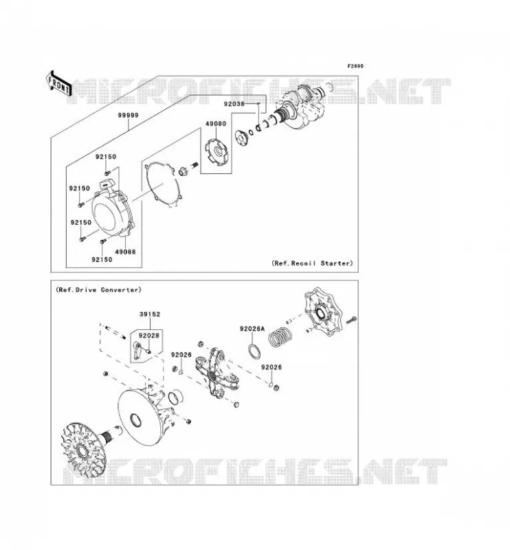 OPTION PARTS Kawasaki QUAD 650 2012 KVF650 4X4I  KVF650FCF