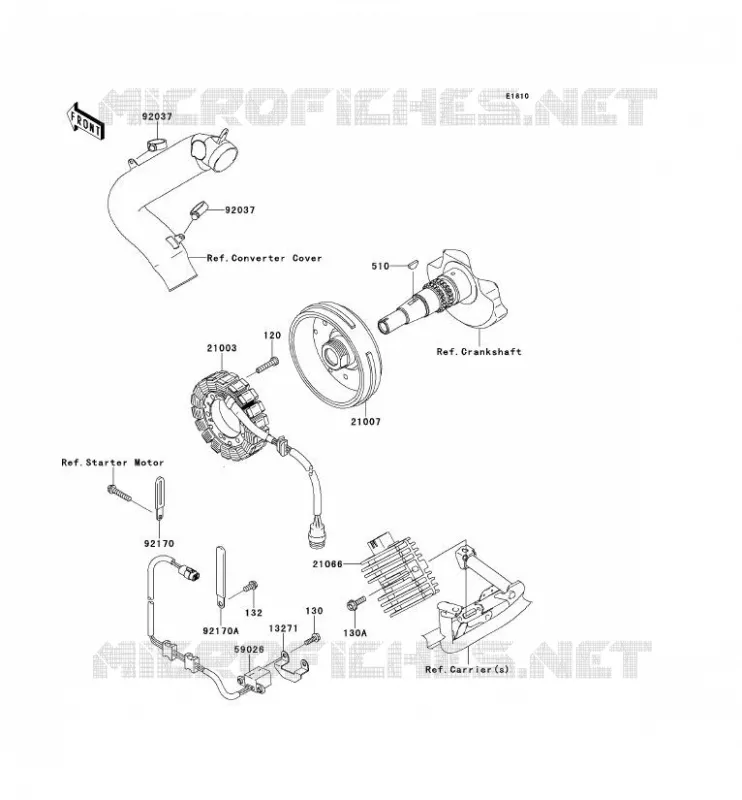 GENERATOR Kawasaki QUAD 650 2012 KVF650 4X4I  KVF650FCF