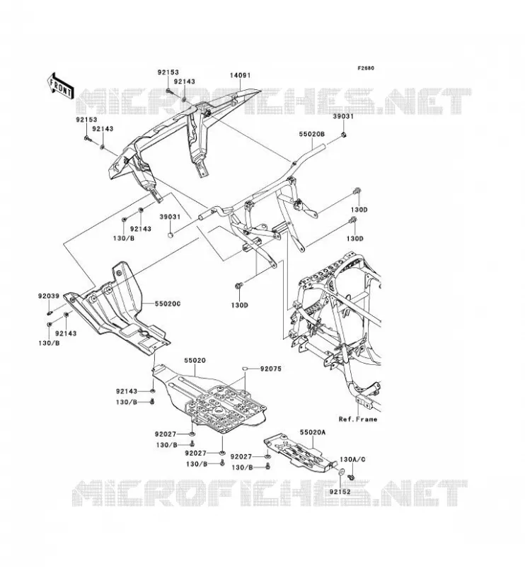 PROTECTION(S) Kawasaki QUAD 650 2014 KVF650 4X4I  KVF650FEF