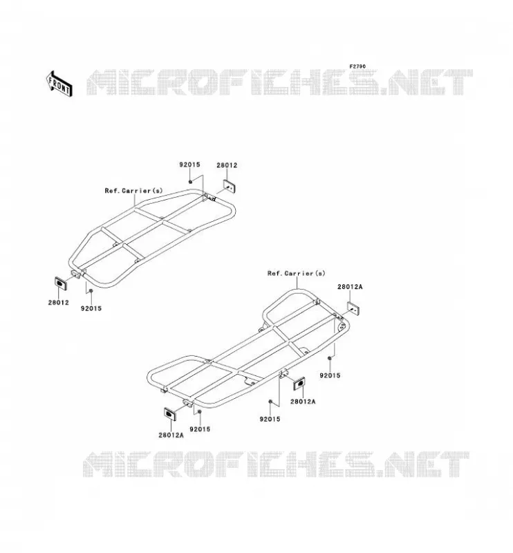 REFLECTOR(CN) Kawasaki QUAD 650 2014 KVF650 4X4I  KVF650FEF