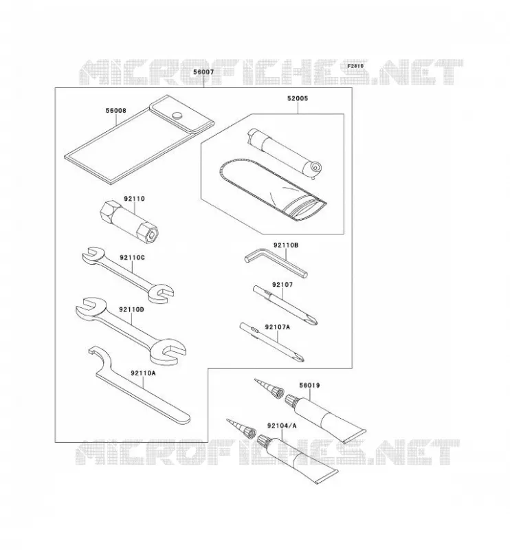 TOOL Kawasaki QUAD 650 2014 KVF650 4X4I  KVF650FEF