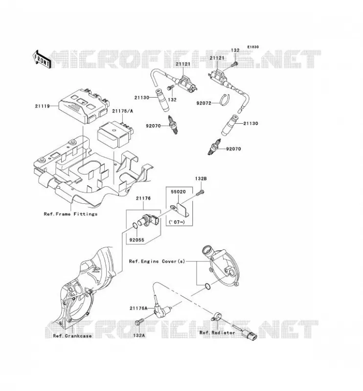 IGNITION SYSTEM Kawasaki QUAD 650 2010 KVF650 4X4I  KVF650GAF