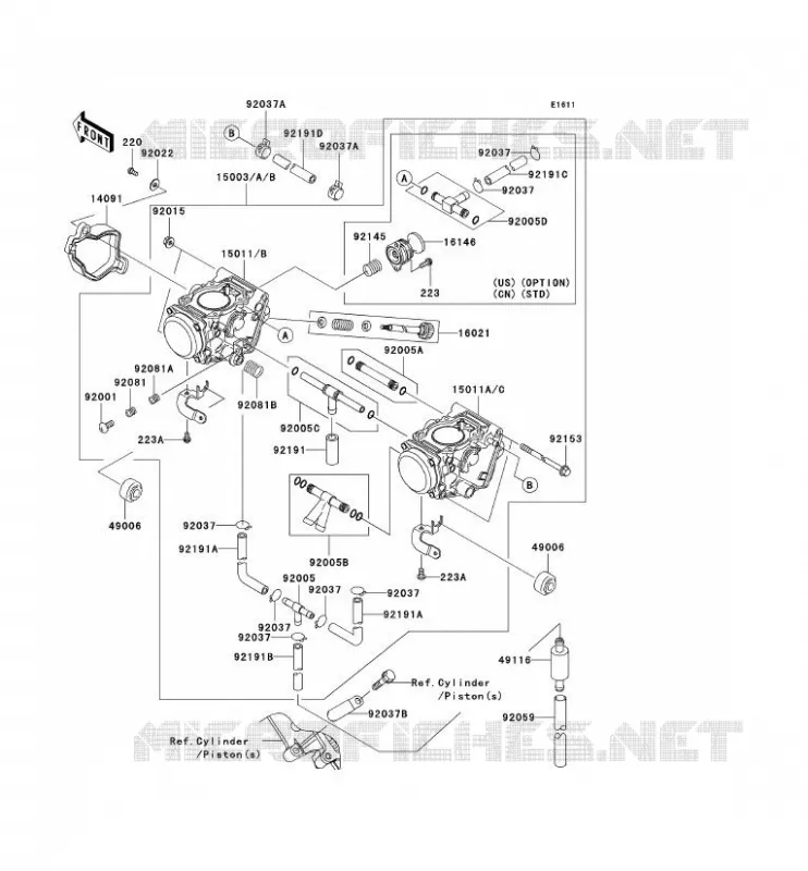 CARBURETOR Kawasaki QUAD 700 2004 KVF700 4X4  KVF700-A1