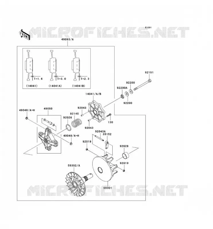 DRIVE CONVERTER Kawasaki QUAD 700 2005 KVF700 4X4  KVF700-B2