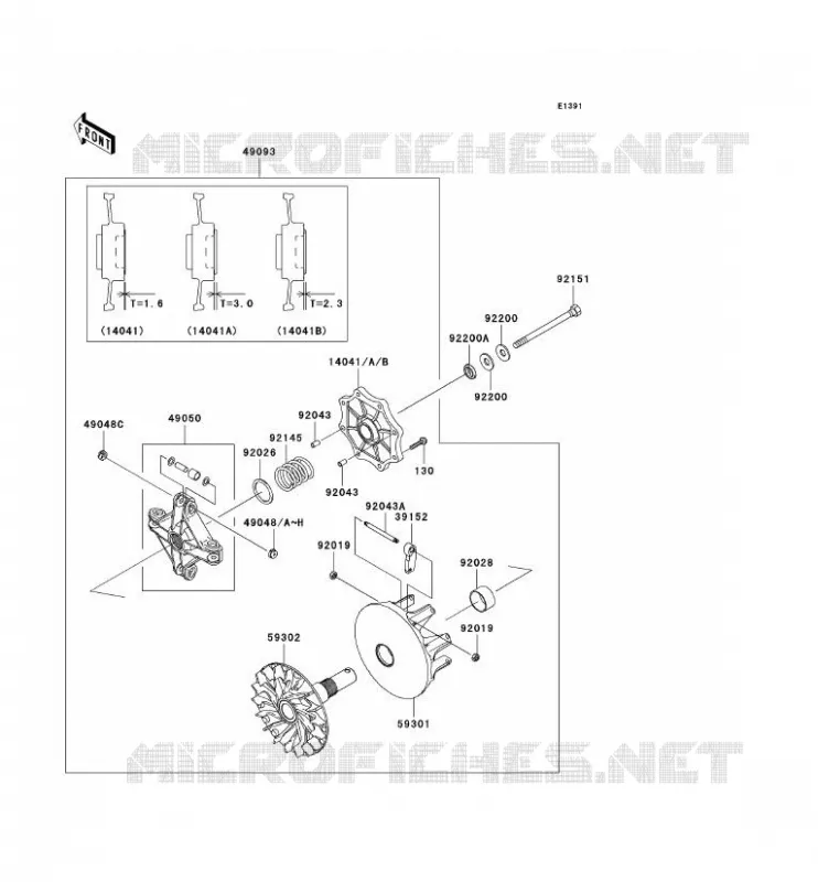 DRIVE CONVERTER Kawasaki QUAD 700 2005 KVF700 4X4  KVF700-D1