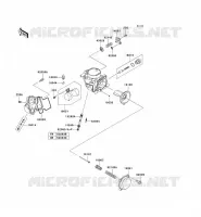 CARBURETOR PARTS voor Kawasaki KVF750 4X4 2006