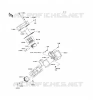 CYLINDER   PISTON  voor Kawasaki KVF750 4X4 2006