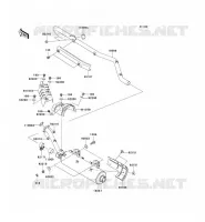 EXHAUST( JKAVF750AAB601906) voor Kawasaki KVF750 4X4 2006