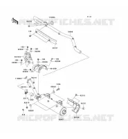 EXHAUST( JKAVFDA1 6B503806) voor Kawasaki KVF750 4X4 2006