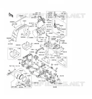 FRAME PARTS (COUVERTURE) voor Kawasaki KVF750 4X4 2006