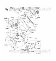 FRONT FENDER voor Kawasaki KVF750 4X4 2006