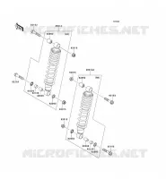 SUSPENSION   SHOCK ABSORBER( JKAVF750AAB601707) voor Kawasaki KVF750 4X4 2006