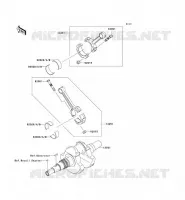 CRANKSHAFT voor Kawasaki KVF750 4X4I 2006