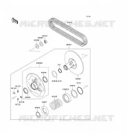 DRIVE CONVERTER   BELT voor Kawasaki KVF750 4X4I 2006
