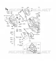 ENGINE COVERS voor Kawasaki KVF750 4X4I 2006