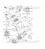 CYLINDER HEAD voor Kawasaki KVF750 4X4I 2006