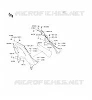 SIDE COWLING voor Kawasaki KVF750 4X4I 2006