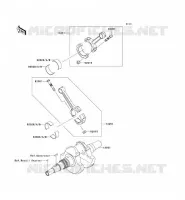 CRANKSHAFT voor Kawasaki KVF750 4X4I 2006