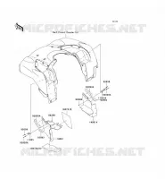 REAR FENDER voor Kawasaki KVF750 4X4I 2006
