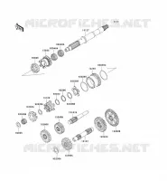 TRANSMISSION voor Kawasaki KVF750 4X4I 2006