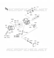 CARBURETOR PARTS voor Kawasaki KVF750 4X4I 2007