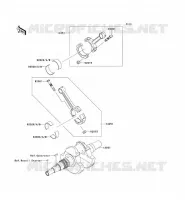 CRANKSHAFT voor Kawasaki KVF750 4X4I 2007