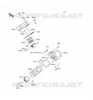CYLINDER   PISTON  voor Kawasaki KVF750 4X4I 2007