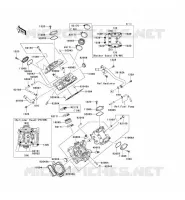 CYLINDER HEAD voor Kawasaki KVF750 4X4I 2007