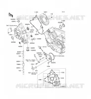 ENGINE COVERS voor Kawasaki KVF750 4X4I 2007