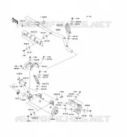 EXHAUST(JKAVFDB1 6B503807 ) voor Kawasaki KVF750 4X4I 2007