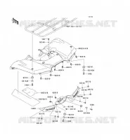 REAR FENDER voor Kawasaki KVF750 4X4I 2007