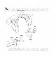 REAR FENDER voor Kawasaki KVF750 4X4I 2007