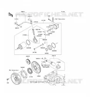 STARTER MOTOR voor Kawasaki KVF750 4X4I 2007