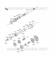 TRANSMISSION voor Kawasaki KVF750 4X4I 2007