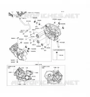 CRANKCASE(S) voor Kawasaki KVF750 4X4 2009