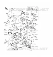 FRAME PARTS (COUVERTURE) voor Kawasaki KVF750 4X4 2009