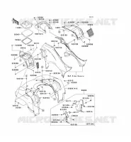 FRONT FENDER voor Kawasaki KVF750 4X4 2009