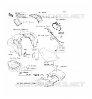LABELS voor Kawasaki KVF750 4X4 2009