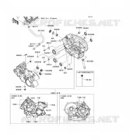 CRANKCASE(S) voor Kawasaki KVF750 4X4 2009