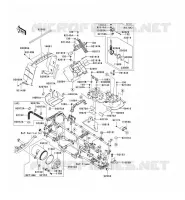 FRAME PARTS (COUVERTURE) voor Kawasaki KVF750 4X4 2009