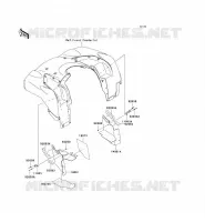 REAR FENDER voor Kawasaki KVF750 4X4 2009